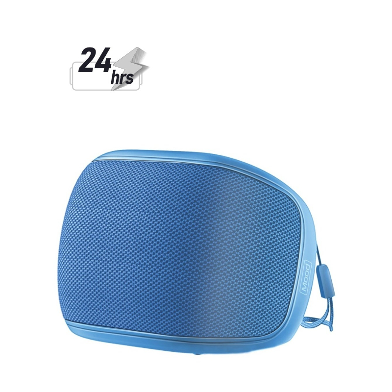 Bluetooth Speaker, Premium 5W True Wireless IPX4 Water Resistant Portable Speaker with HD Sound, Long 24H Playtime, USB Flash Port, Mood Blue - Product Main Image